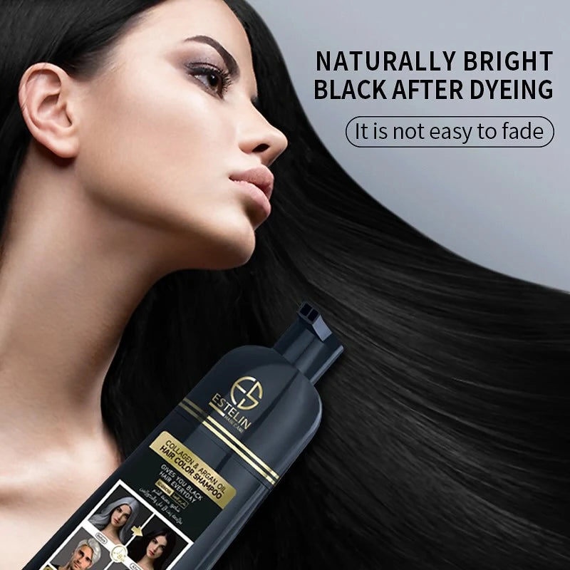 Estelin Collagen & Argan Hair Color Shampoo - 400ML